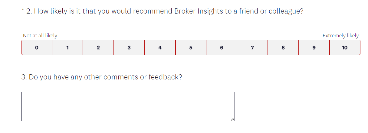 Introducing our Customer Satisfaction Survey and NPS 2 NPS questions